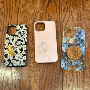 Loopy floral and Pink Phone 12 pro max Cases